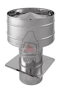 Stała nasada kominowa Wywietrzak cylindryczny z podstawą typu CAGI WCG OC