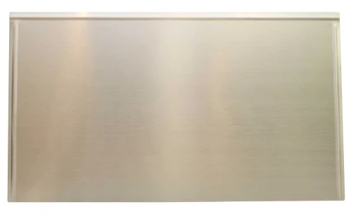 Blacha przed kominek, stal nierdzewna, 50x80