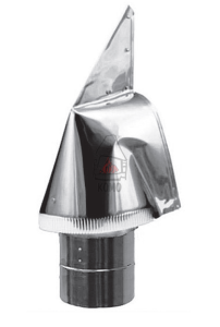 Samonastawna nasada kominowa Rotowent Ø 250 podstawa rurowa (nieotwierana)