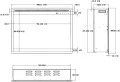 Kominek elektryczny wkład AFLAMO 3D 60x80