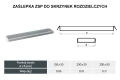 Zaślepka DARCO ZSP-OC do skrzynki rozdzielczej schemat