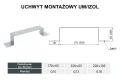 Uchwyt montażowy DARCO UM-IZOL schemat