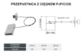 Przepustnica z cięgnem DARCO PJP-C-OS schemat