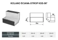 Kolano prostokątne DARCO KSS-90-OC ściana-strop schemat