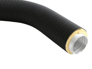 Rura elastyczna REPI-125/160x750-ML-CZ - spiro z izolacją CZARNA