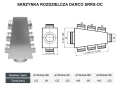 Skrzynka rozdzielcza DARCO SRRS-OC 7 wylotów schemat