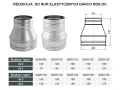 Redukcja okrągła DARCO RDS-OC Spiro 200mm schemat