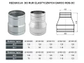 Redukcja okrągła DARCO RDS-OC Spiro 130-140mm schemat