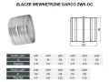 Złącze wewnętrzne okrągłe DARCO ZWS-OC schemat
