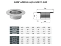 Rozeta maskująca DARCO ROZ schemat