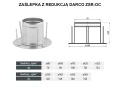 Zaślepka z redukcją DARCO ZSR-OC schemat