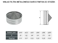 Wkład stożkowy filtra metalowego DARCO FM-FOK-OC schemat
