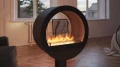 Biokominek vis a vis INFIRE INCYRCLE 2 SIDE BLACK - aranżacja