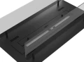 Biokominek do zabudowy w blacie INFIRE INSERT 600 BLACK z szybami ochronnymi