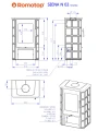 Schemat pieca kaflowego ROMOTOP SIENA N 02