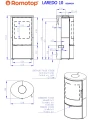 Schemat pieca ROMOTOP LAREDO 10 ceramika