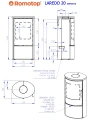 Schemat pieca ROMOTOP LAREDO 20 kamień
