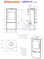 Schemat pieca ROMOTOP LAREDO 30 metal
