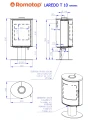 Schemat pieca ROMOTOP LAREDO T 10 ceramika