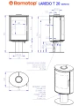 Schemat pieca ROMOTOP LAREDO T 20 kamień