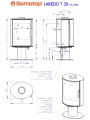 Schemat pieca ROMOTOP LAREDO T 30 metal