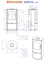 Schemat pieca ROMOTOP EVORA 30 metal
