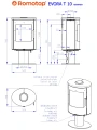 Schemat pieca ROMOTOP EVORA T 10 ceramika