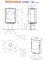 Schemat pieca ROMOTOP EVORA T 30 metal