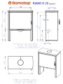 Schemat pieca ROMOTOP RIANO G 20 kamień