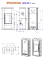 Schemat pieca kaflowego ROMOTOP GREMIO 4