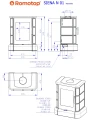 Schemat pieca kaflowego ROMOTOP SIENA N 01