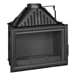 Wkład kominkowy żeliwny INVICTA 800 GV 9281-75-DP z dolotem