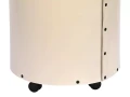 Kosz na drewno, na kółkach, ekoskóra kremowa - ArtFuego K-4200-2-KR