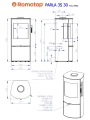 Schemat pieca ROMOTOP PARLA 3S metal