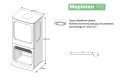 Schemat kominka elektrycznego DIMPLEX MAPLETON 100