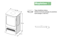 Schemat kominka elektrycznego DIMPLEX MAPLETON 80