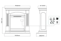 Schemat kominka elektrycznego DIMPLEX CAMPANA