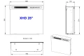 Schemat wkładu elektrycznego DIMPLEX XHD 28"