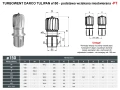 Turbowent TULIPAN DARCO TU150-OCAL-T-PT postawa wciskana schemat