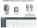 Turbowent TULIPAN DARCO TU150-OCAL-T-R podstawa rozbieralna schemat