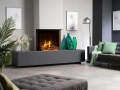 Kominek elektryczny DIMPLEX ASPIRE 30 do zabudowy - aranżacja w wersji z trzema szybami