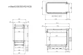 Schemat kominka elektrycznego Dimplex e-MatriX 800x500 RD
