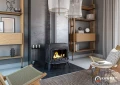 Piec żeliwny KAWMET Premium SPHINX S6 ECO aranżacja