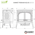Schemat pieca KAWMET Premium HELIOS S8 Eco