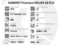 Charakterystyka pieca KAWMET Premium HELIOS S8 Eco 13,9 kW