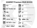 Charakterystyka pieca KAWMET Premium ZEUS S9 Eco 11,3 kW