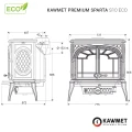 Schemat pieca KAWMET Premium SPARTA S10 Eco 13,9 kW