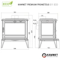 Schemat pieca KAWMET Premium PROMETEUS S11 Eco