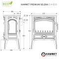 Schemat pieca KAWMET Premium SELENA S14