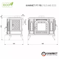 Schemat pieca kominkowego KAWMET P7 PB ECO